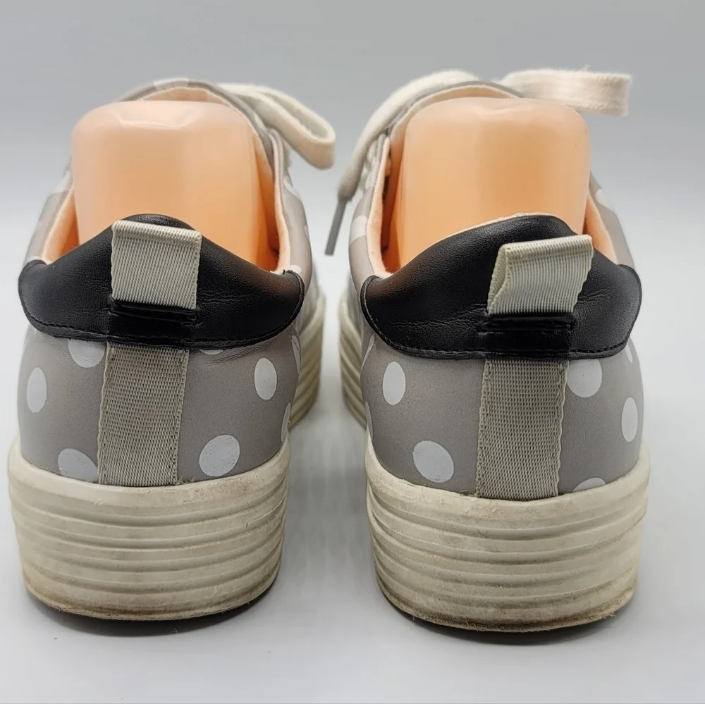 ZARA GRAY POLKA DOT PLIMSOLLS SNEAKERS size 38